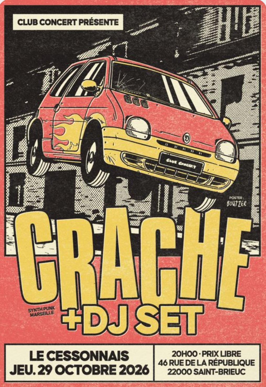 Club concert crache dj
